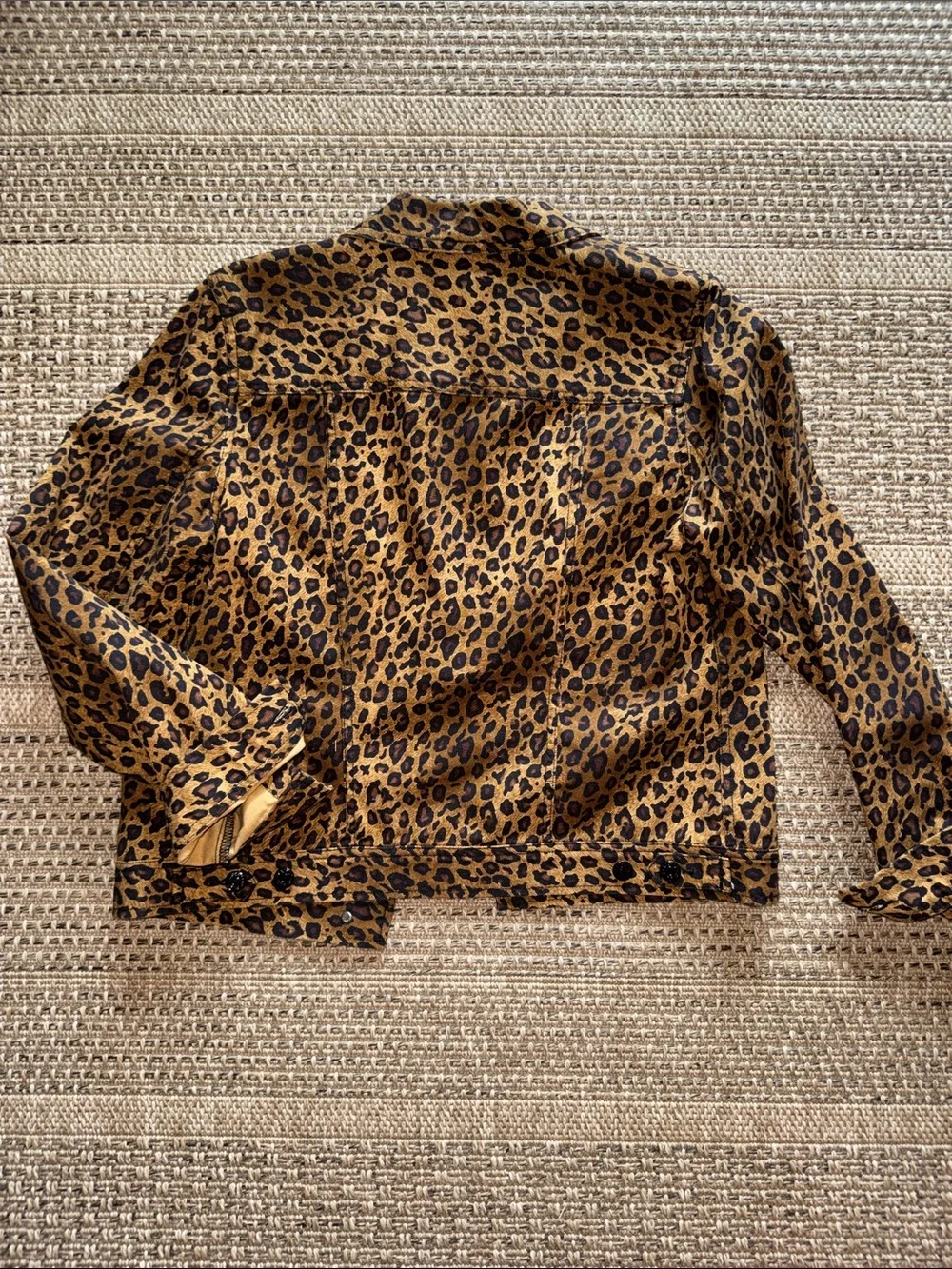 Lauren Jeans Co. Ralph Lauren Leopard Print Jacket - Brown & Black Animal Print - Picture 5 of 6